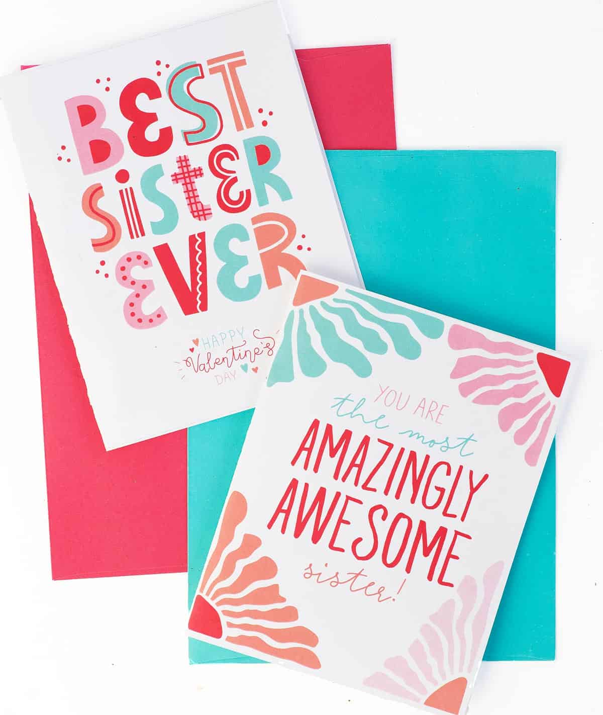 printable sister valentines