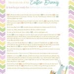 image of Easter left-right game printable