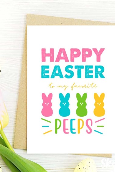 happy easter to one of my favorite peeps greeting card