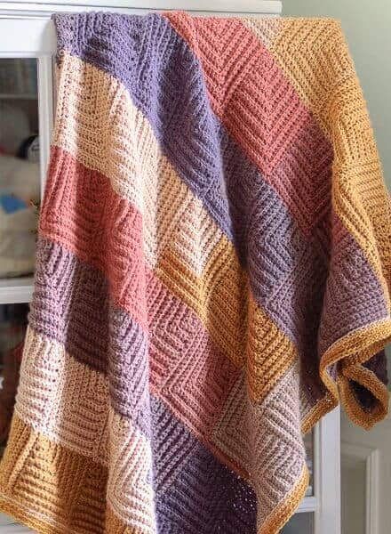 mitered square blanket