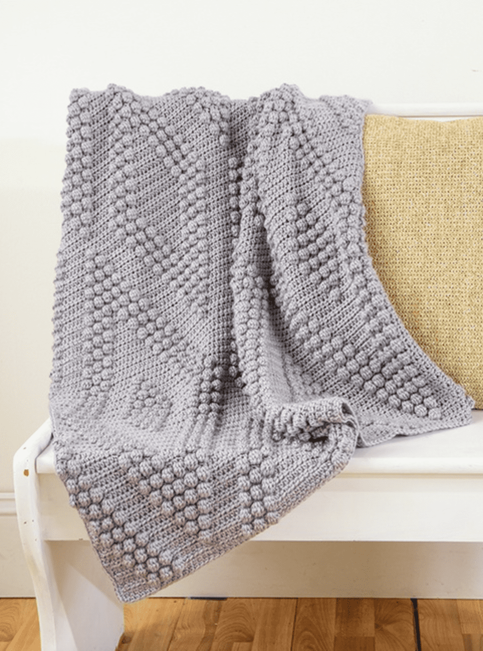 bobble stitch blanket