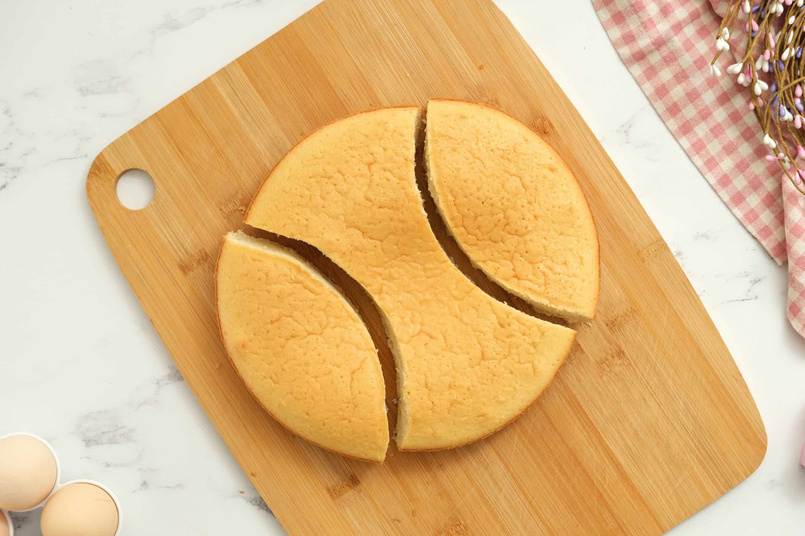 how to cut easter bunny cake