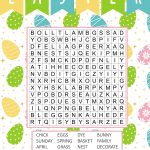 Easter word search printable