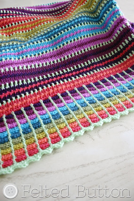skittles crochet blanket