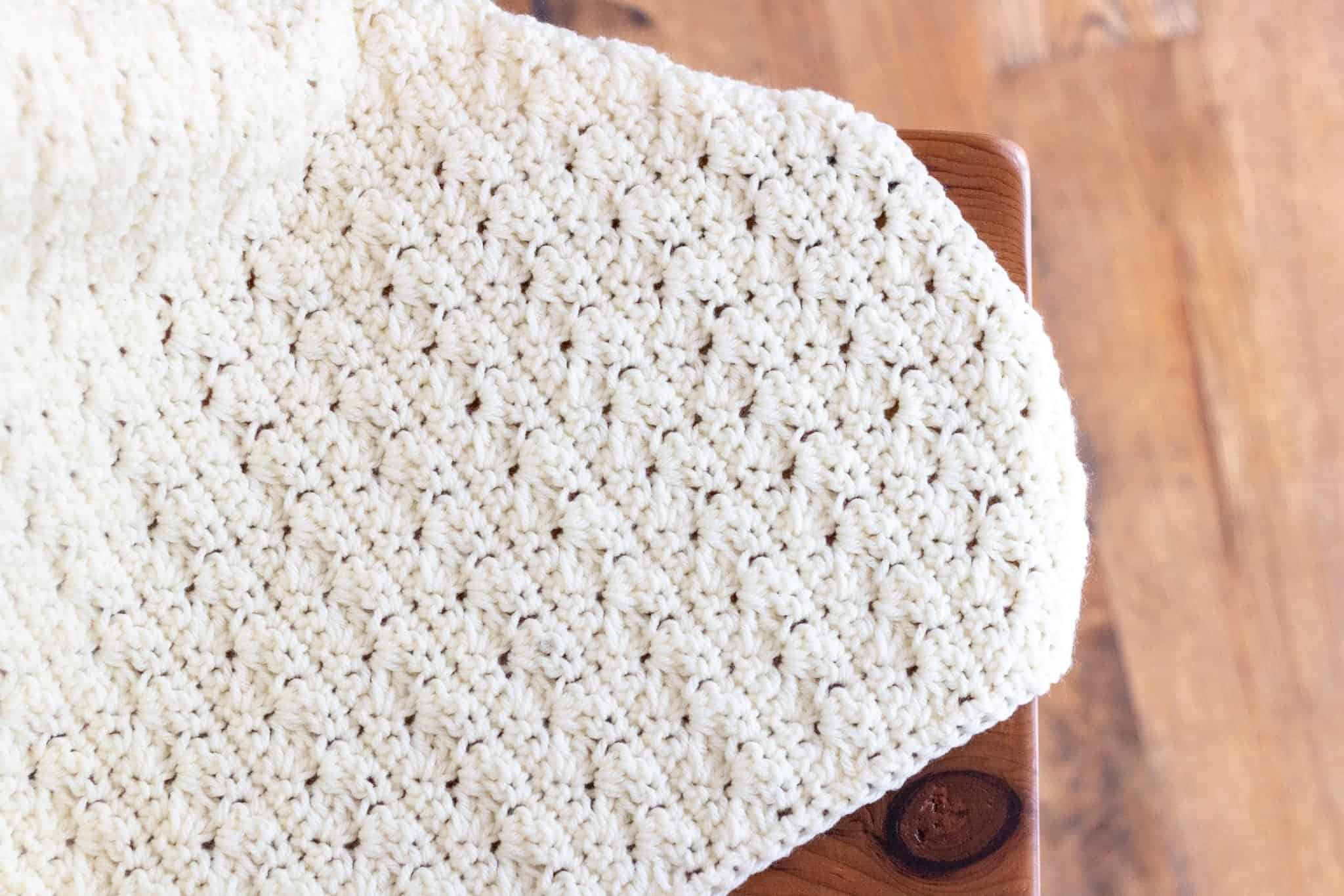 textured blanket on a table