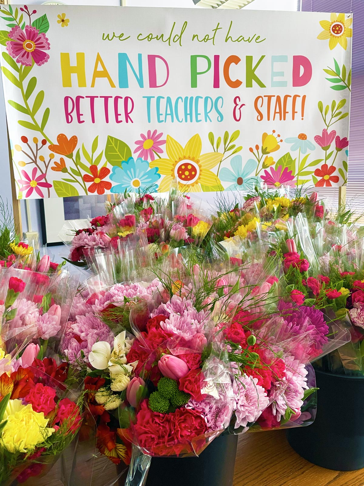 flower bouquet idea for teachers