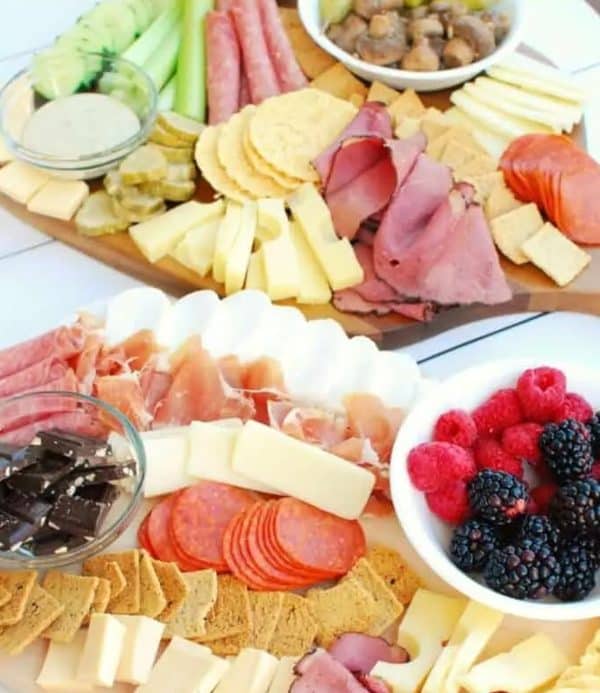yummy keto cooking with cheese, pepperoni, fruit and more