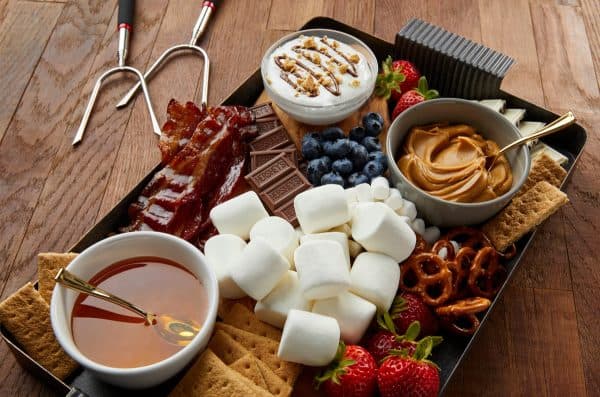 candied bacon, honey, pretzels, marshmallows and other things make up this board from Hersheyland