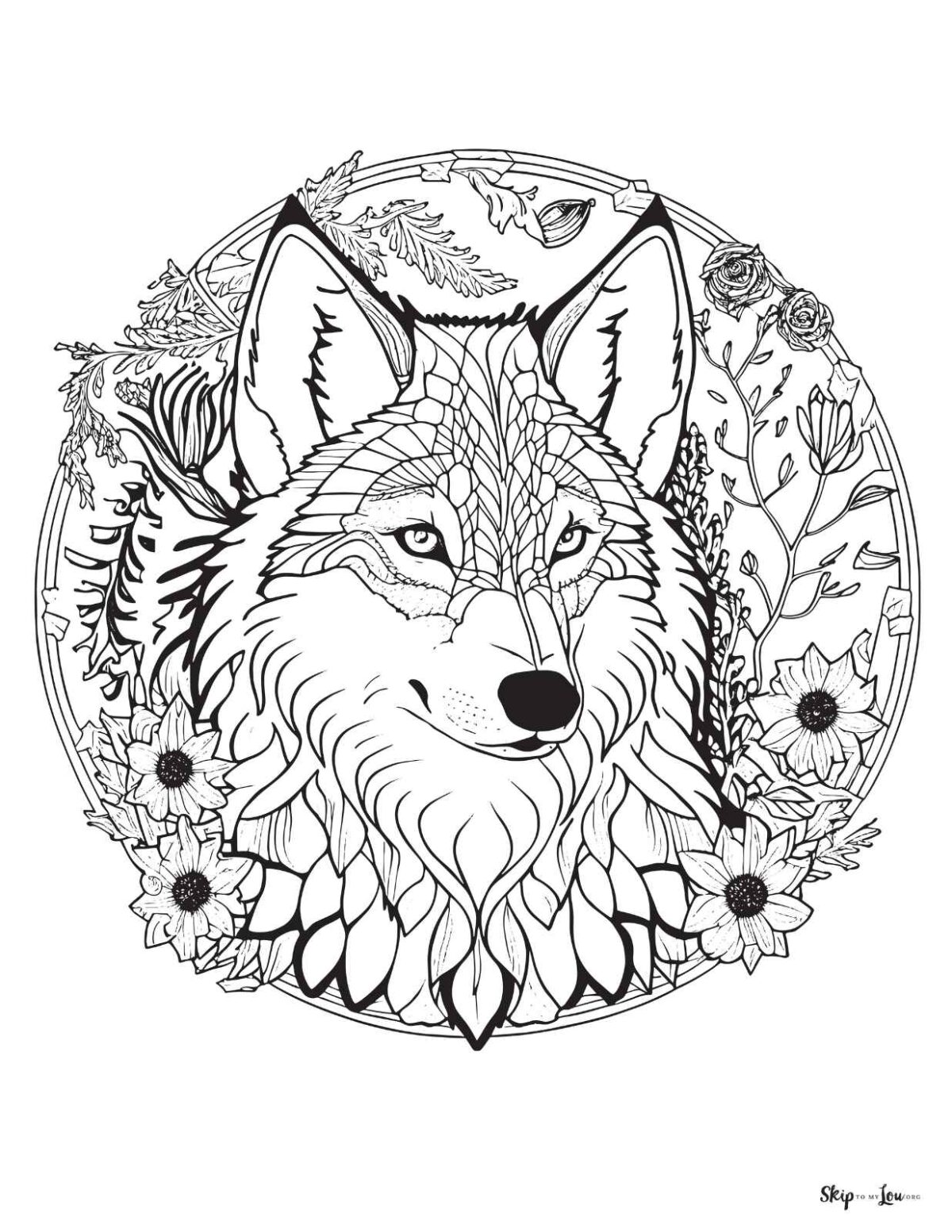 wolf zenttangle