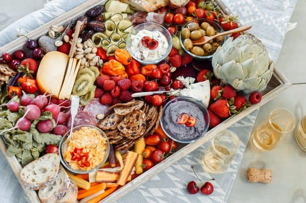 The perfect summer charcuterie board with cheese, fruit, and more from nashville edit.