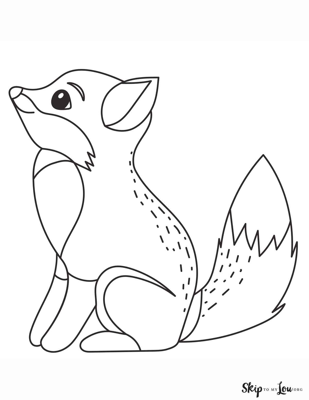 red fox sitting
