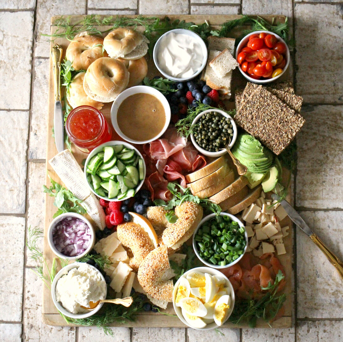 sliced bagels, eggs, toast, and more from gathered KY.