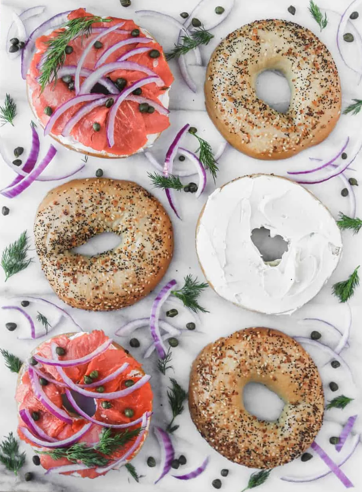 6 bagels with box and everything seasoning from off the eaten path blog.