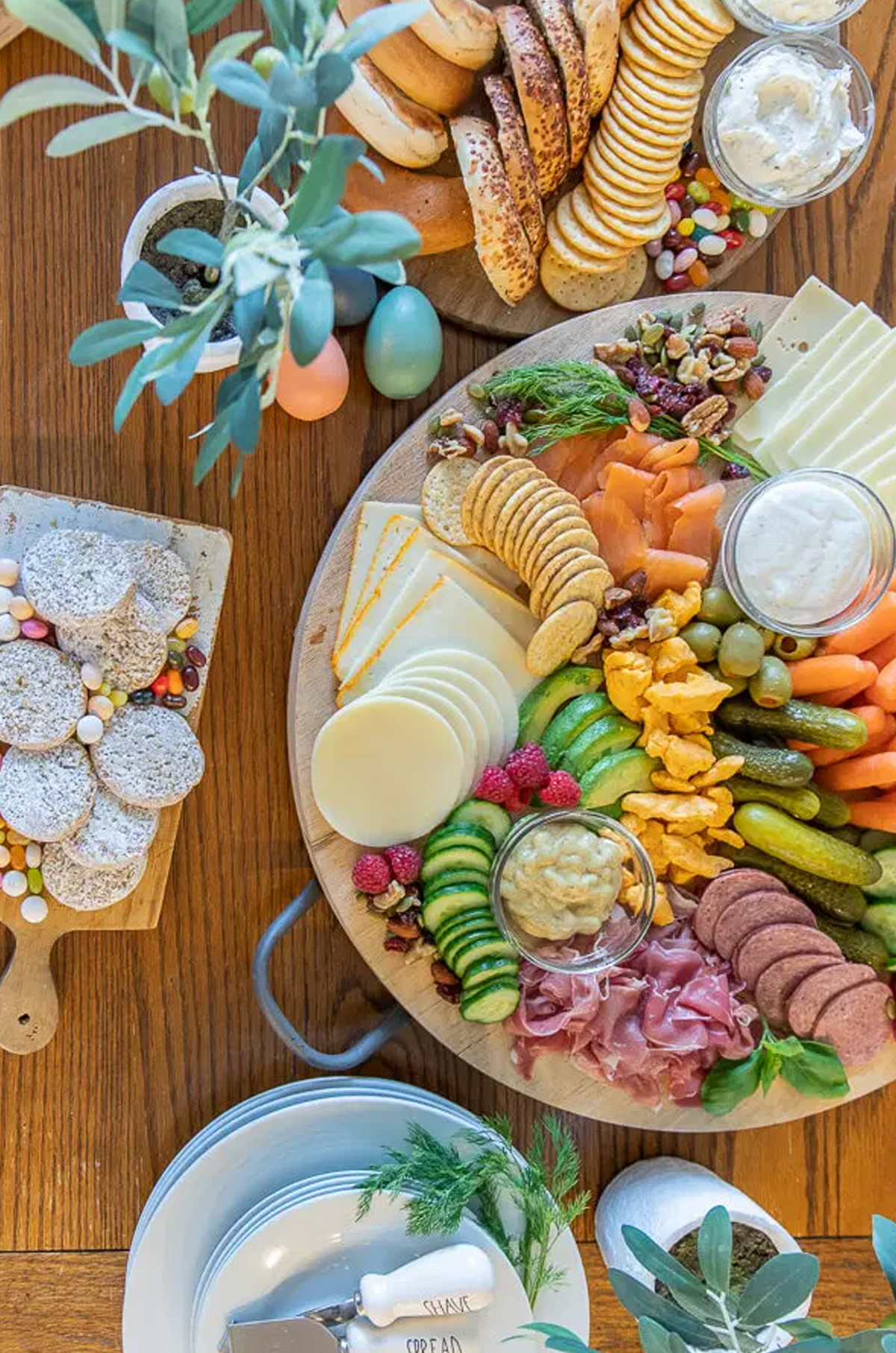 charcuterie meets with bagels, candies, fruits, and more from twelve on main.