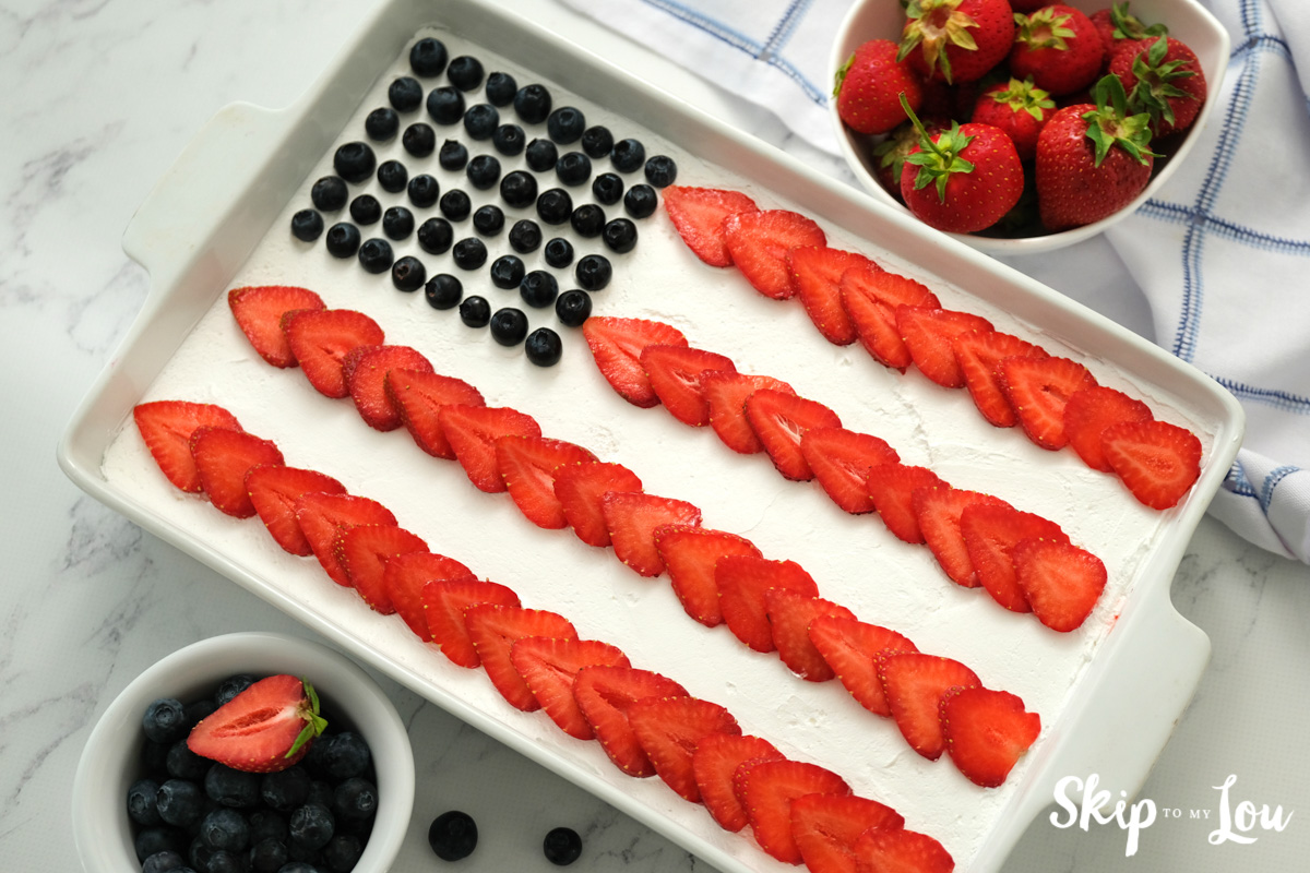 flag jello poke cake