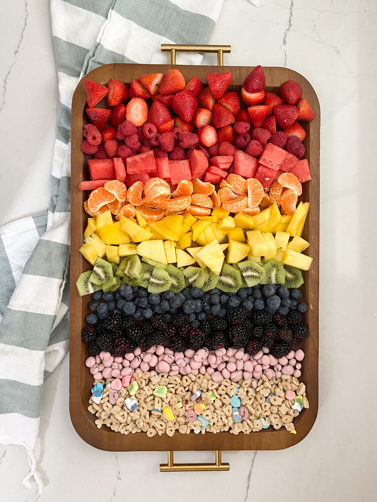 tasty lucky charms at the end of the fruit rainbow from lovely lucky life. 