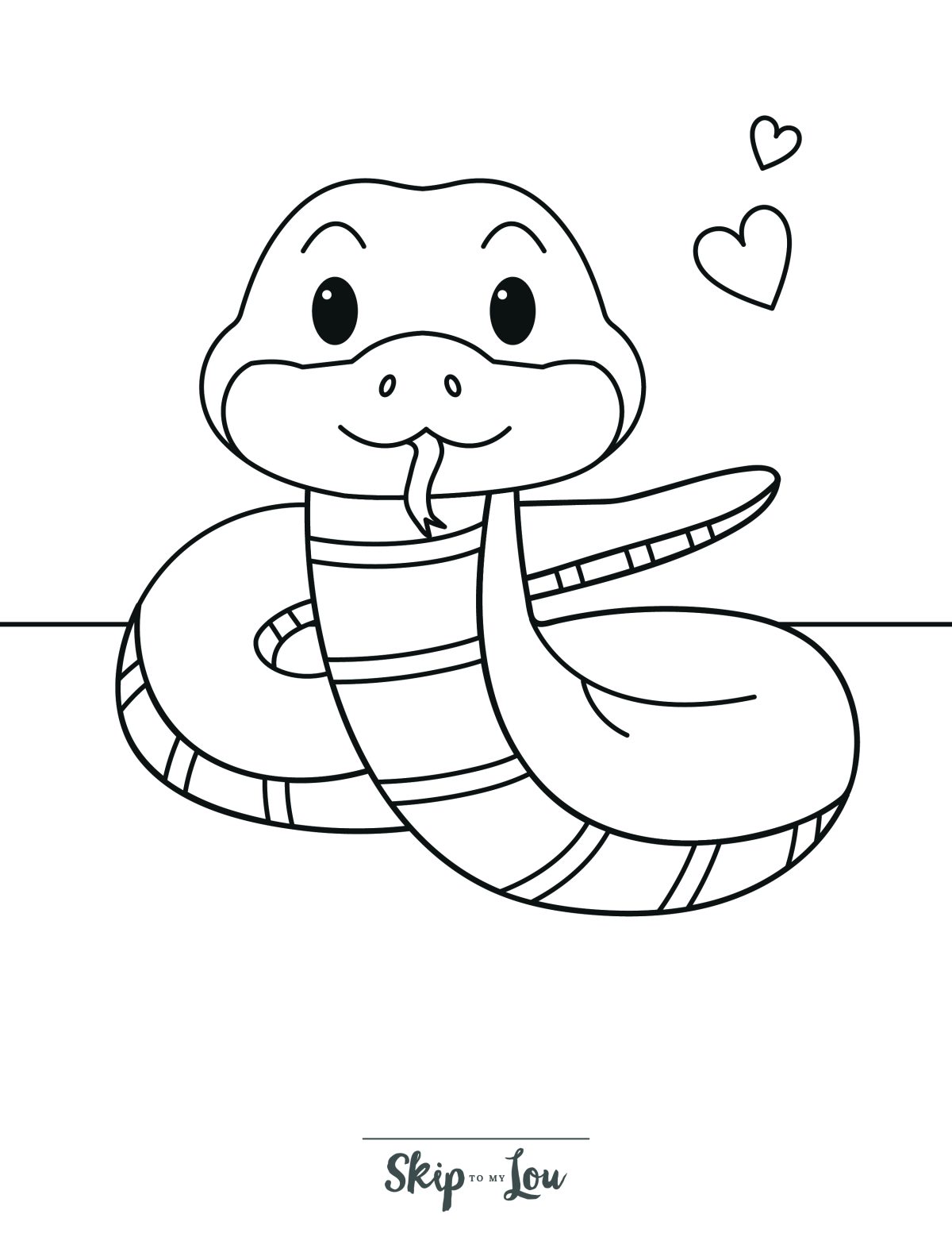 snake coloring pages