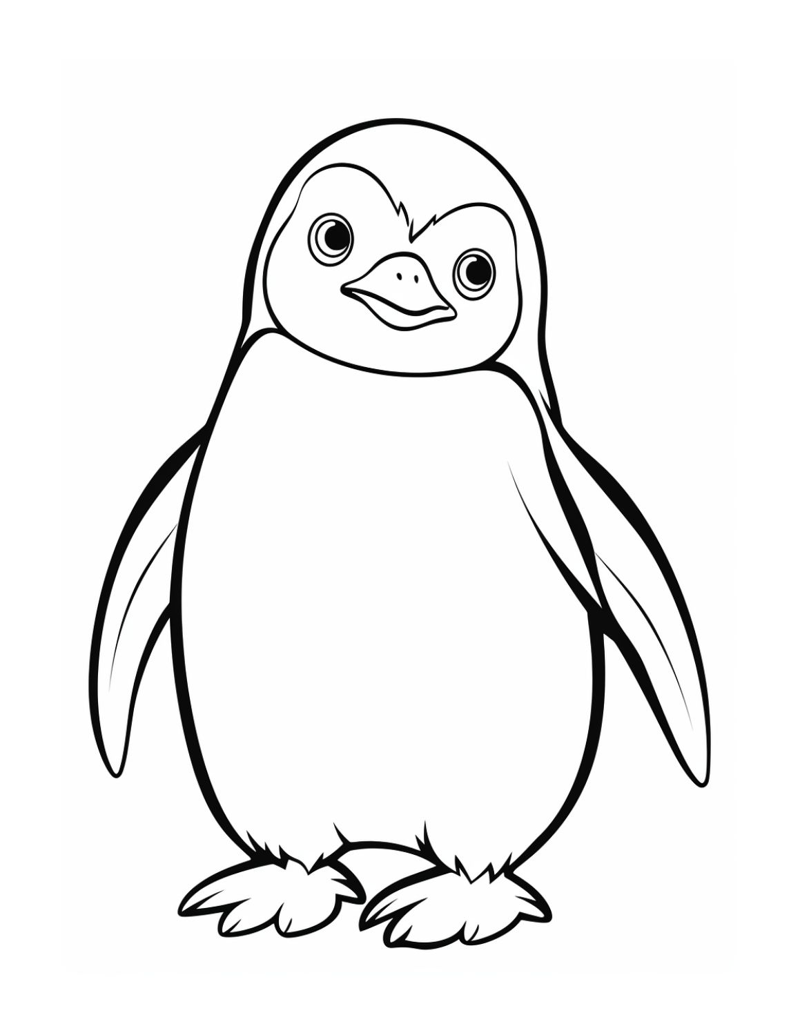 penguin coloring page
