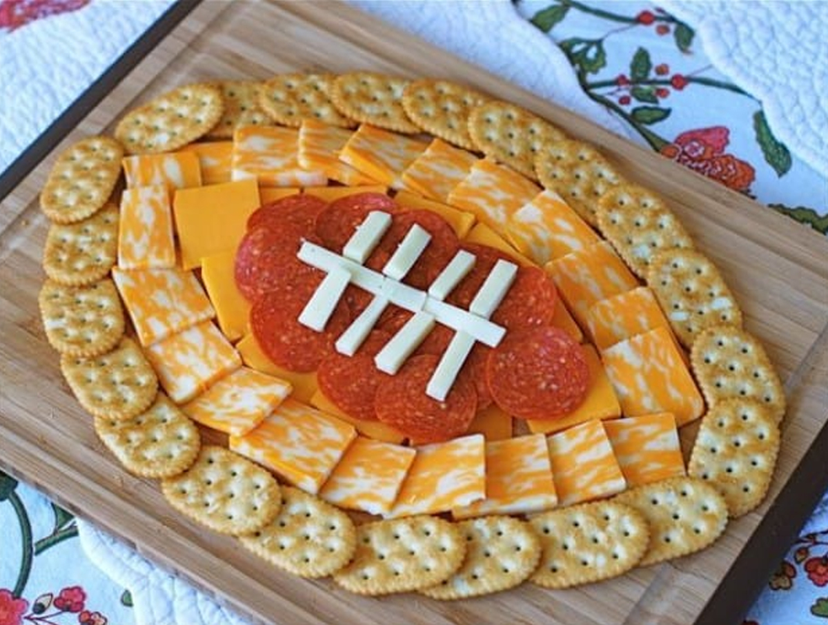 Sassafras Store's charcuterie board includes meats, cheese, ad crackers.