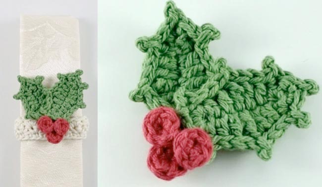 holly napkin ring
