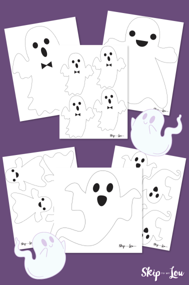 Compilation of Printable ghost templates - skip to my lou
