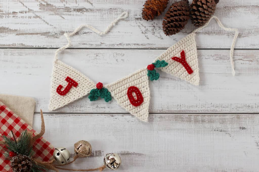 joy bunting for Christmas
