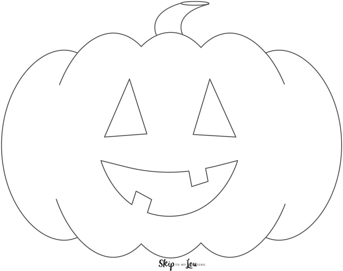 Halloween template 10 - jack o lantern template