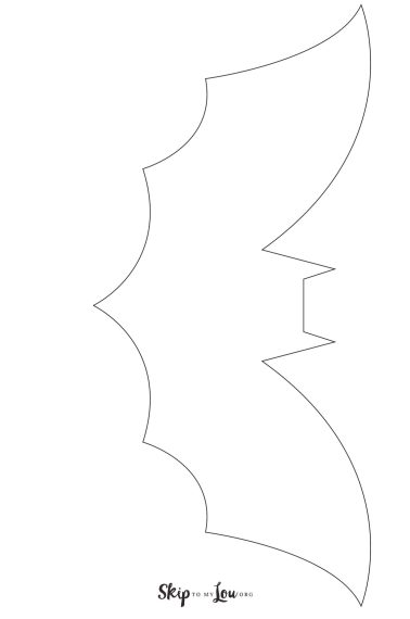Halloween template 15 bat template