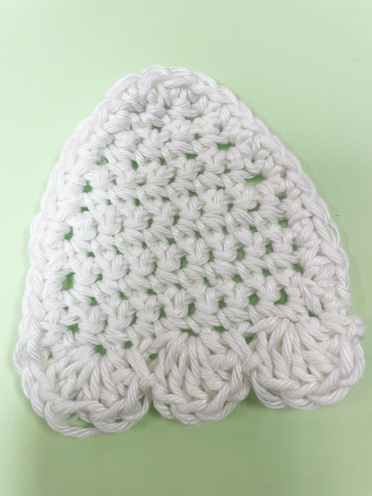 Step 10 to make a crochet ghost