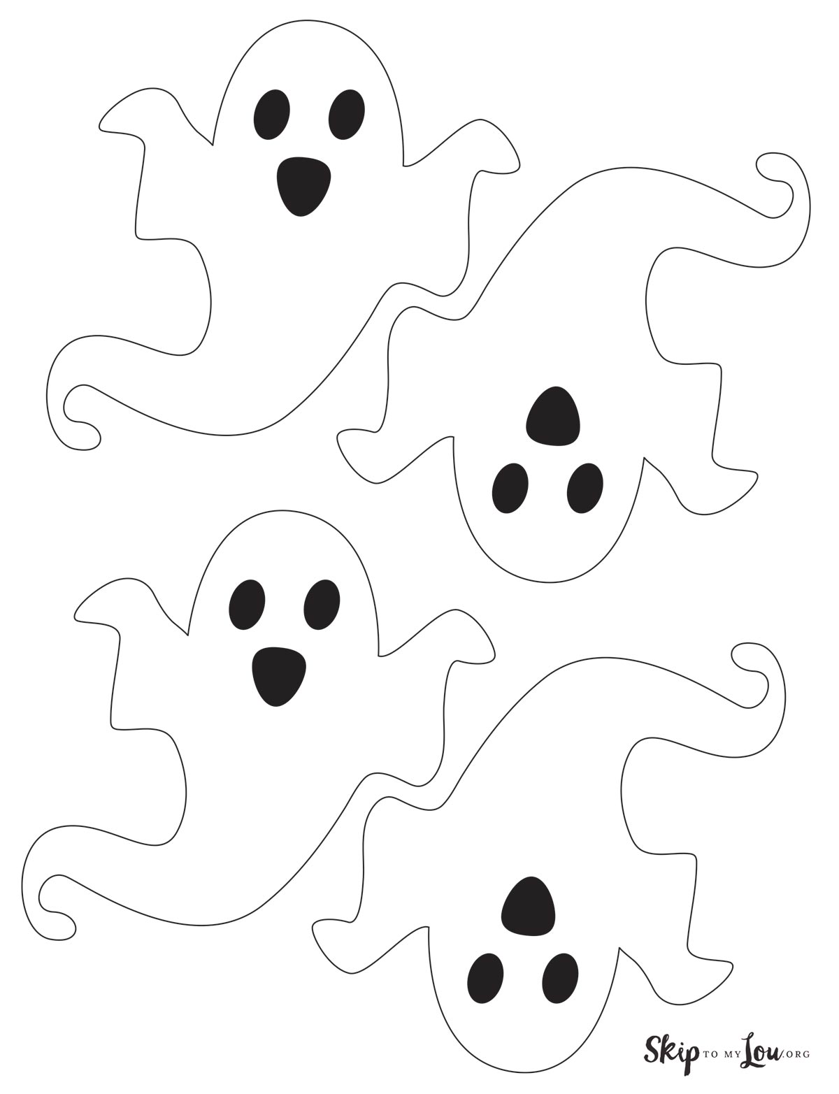 four ghosts template