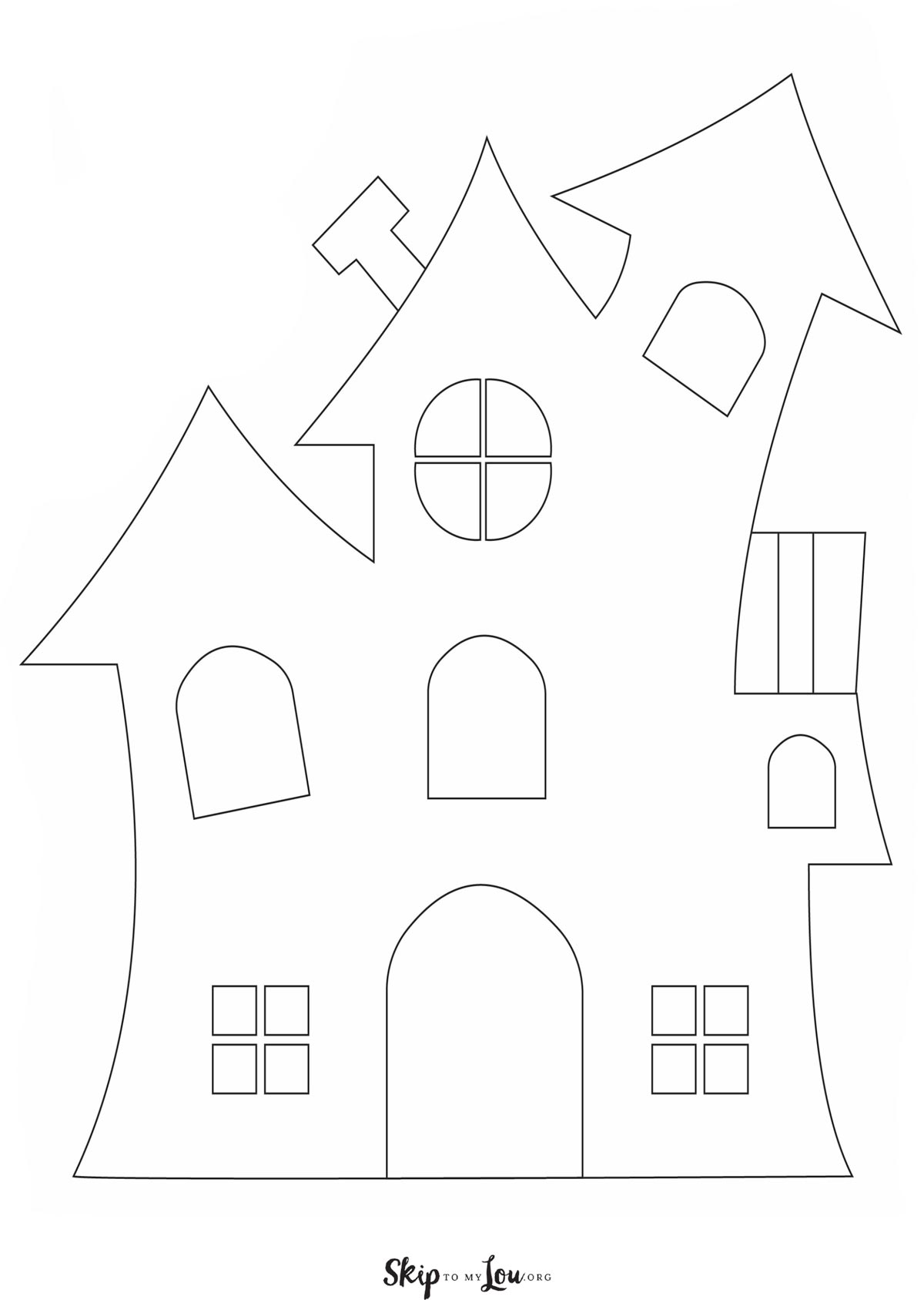 Halloween template 2 - haunted house template