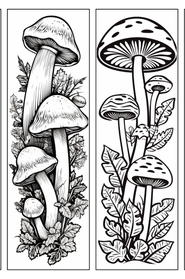 mushroom bookmark