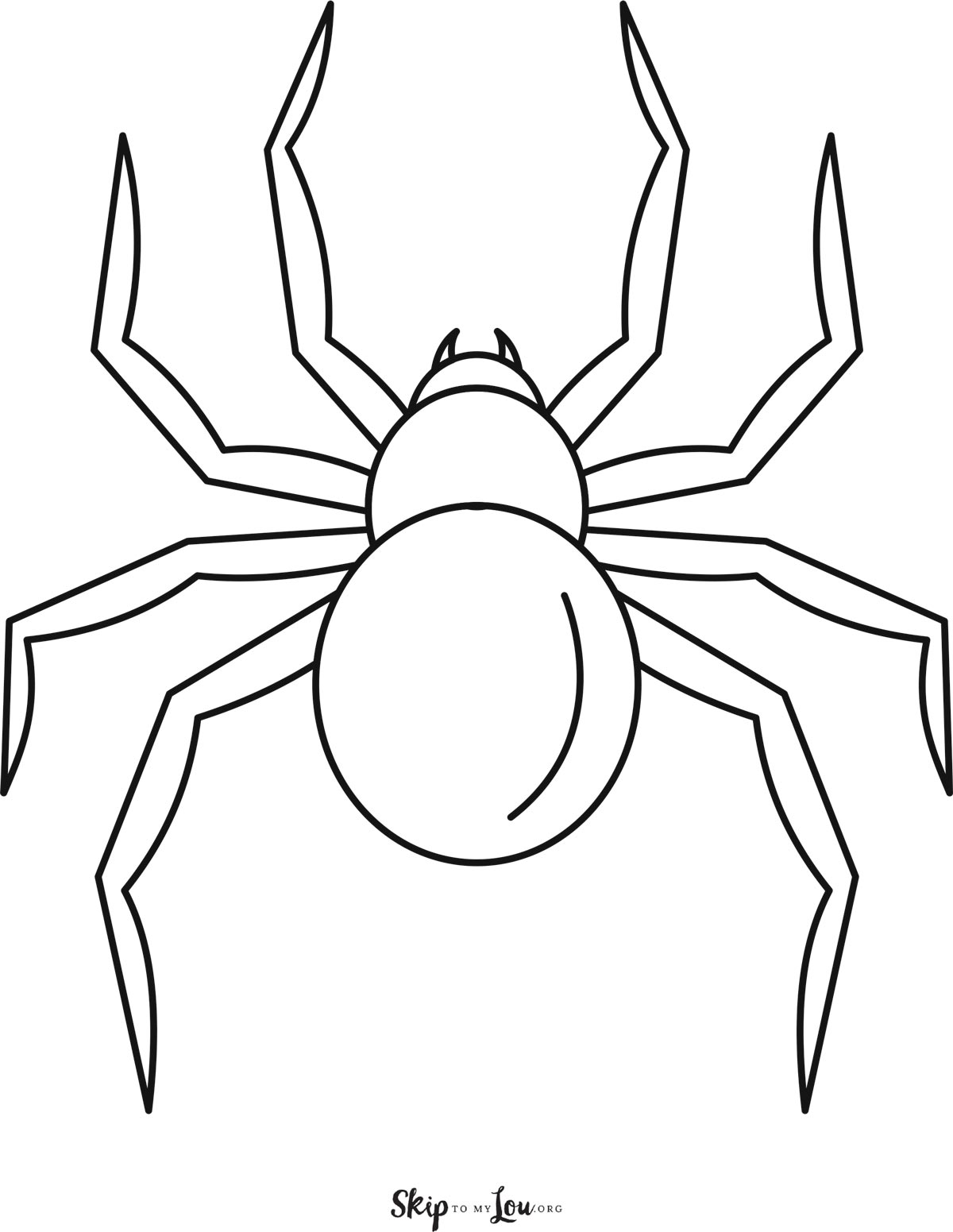 Halloween template - 9 spider template