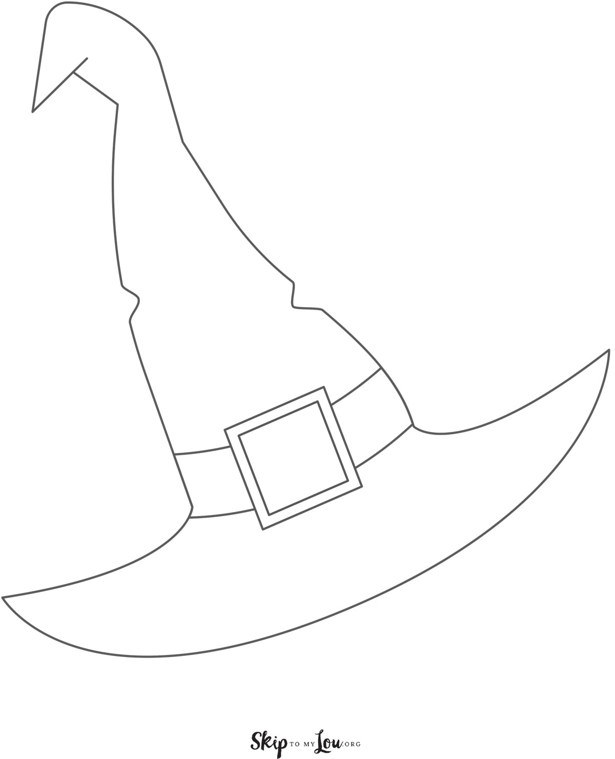 Halloween template 3 - witch hat template