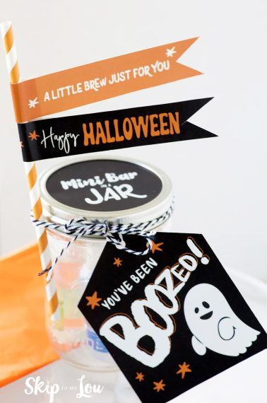 halloween mini bar in a jar