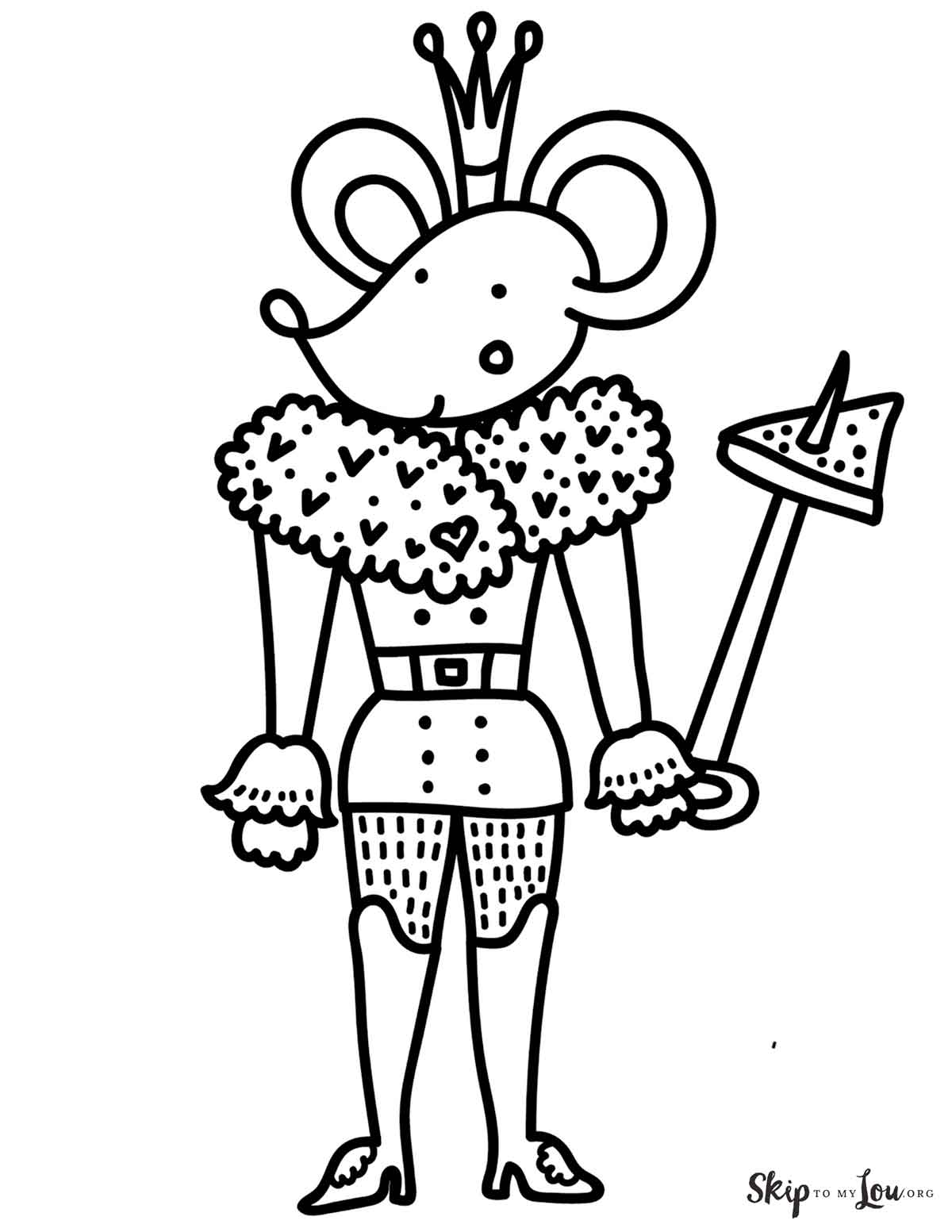 mouse king coloring page