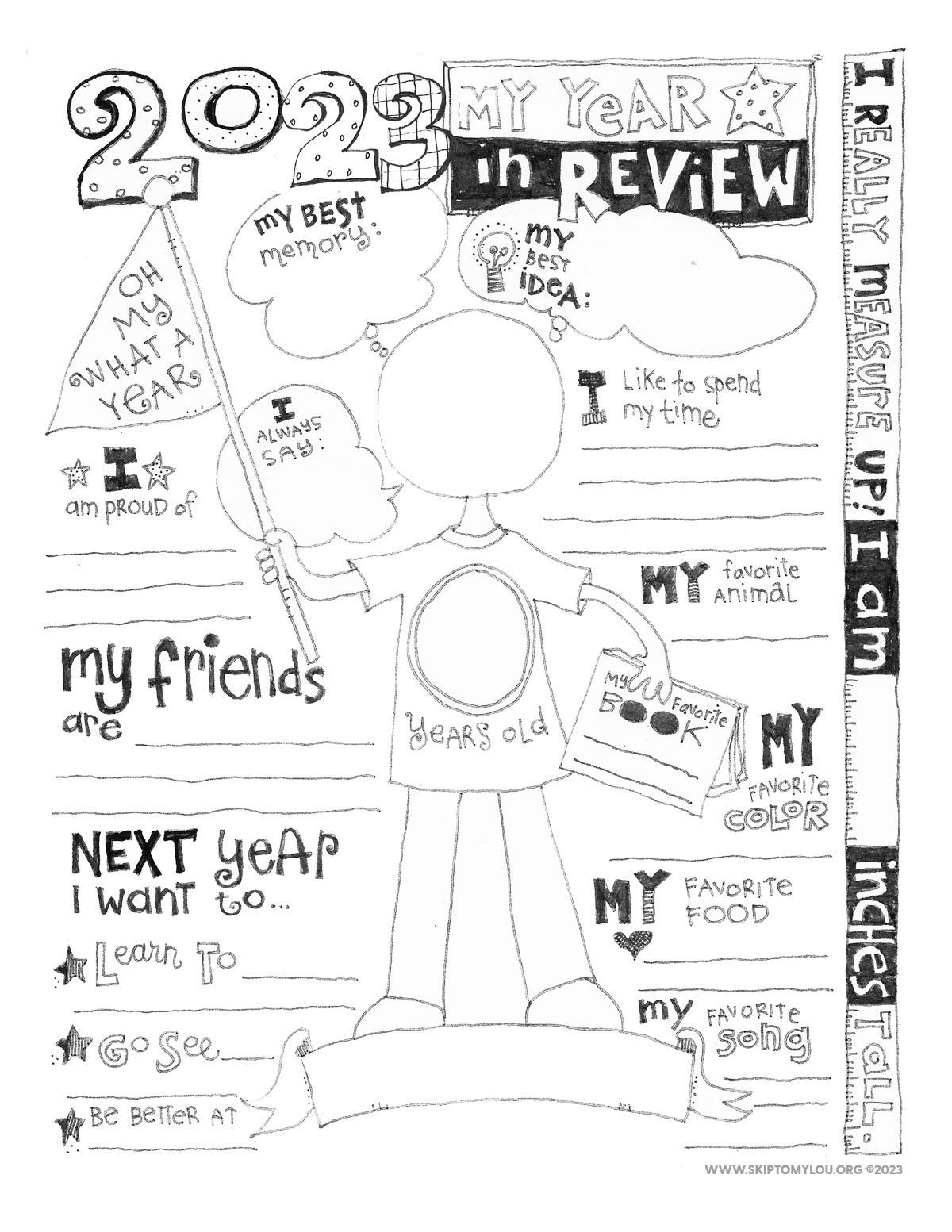 year in review printable