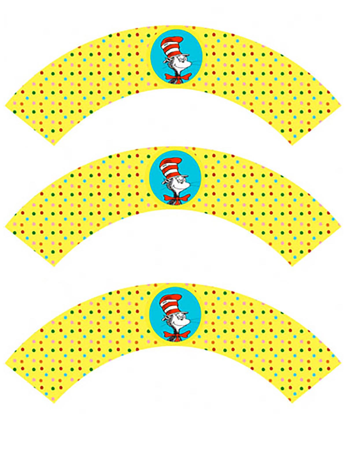 dr seuss cupcake wrappers