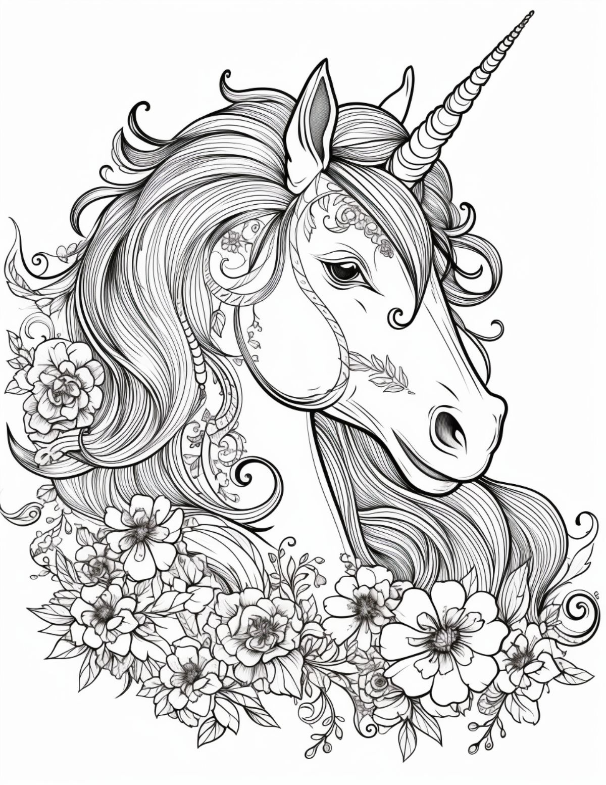 fancy unicorn head