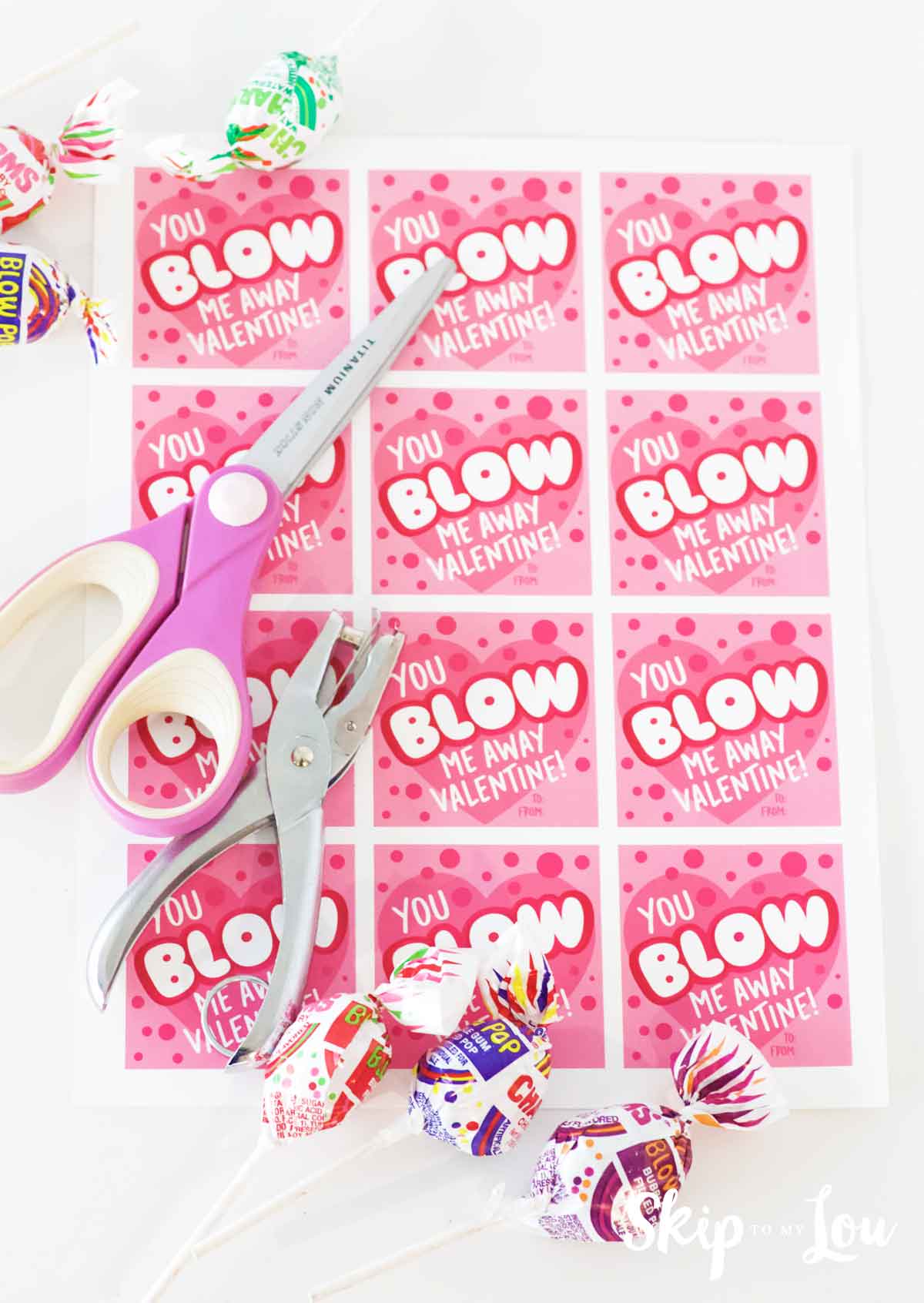 blow pops, blow pop printable, scissors, 
