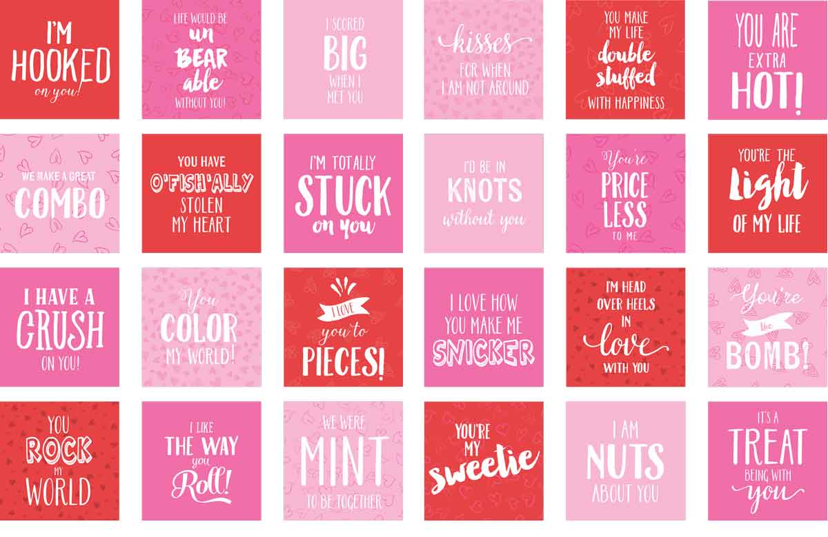 candy puns tags free printable