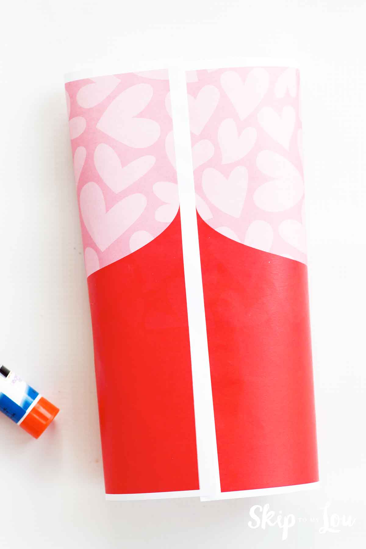 glue printable chip bag template around the chips