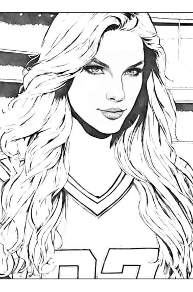 taylor swift coloring page