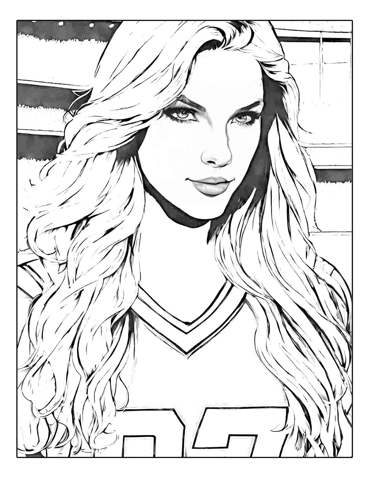 taylor swift coloring page