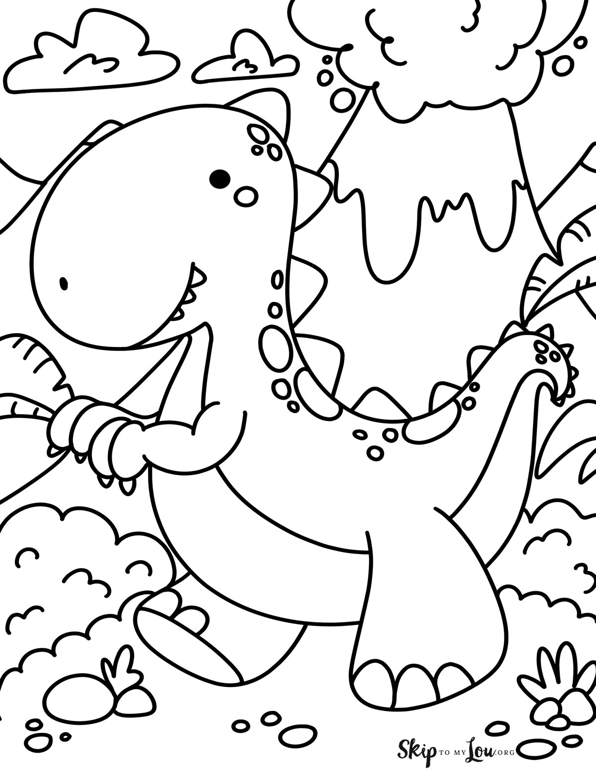 Kawaii-style T-Rex