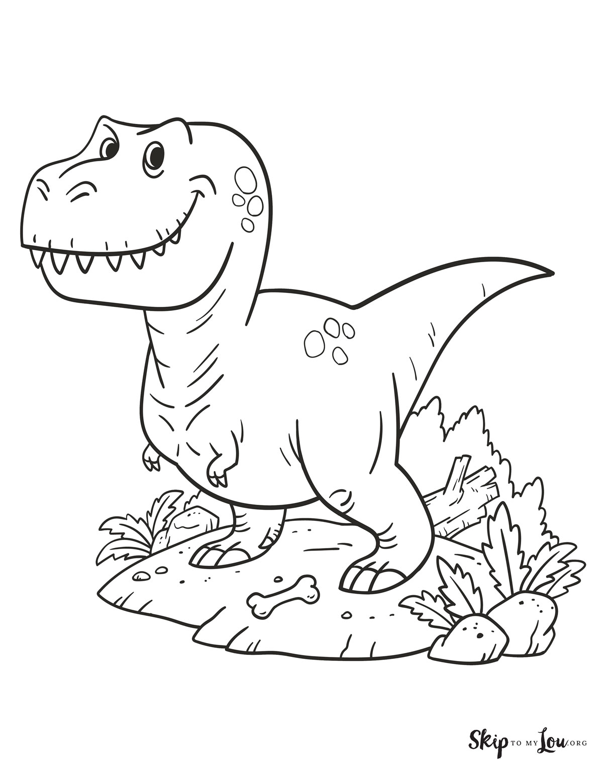 cartoon t rex
