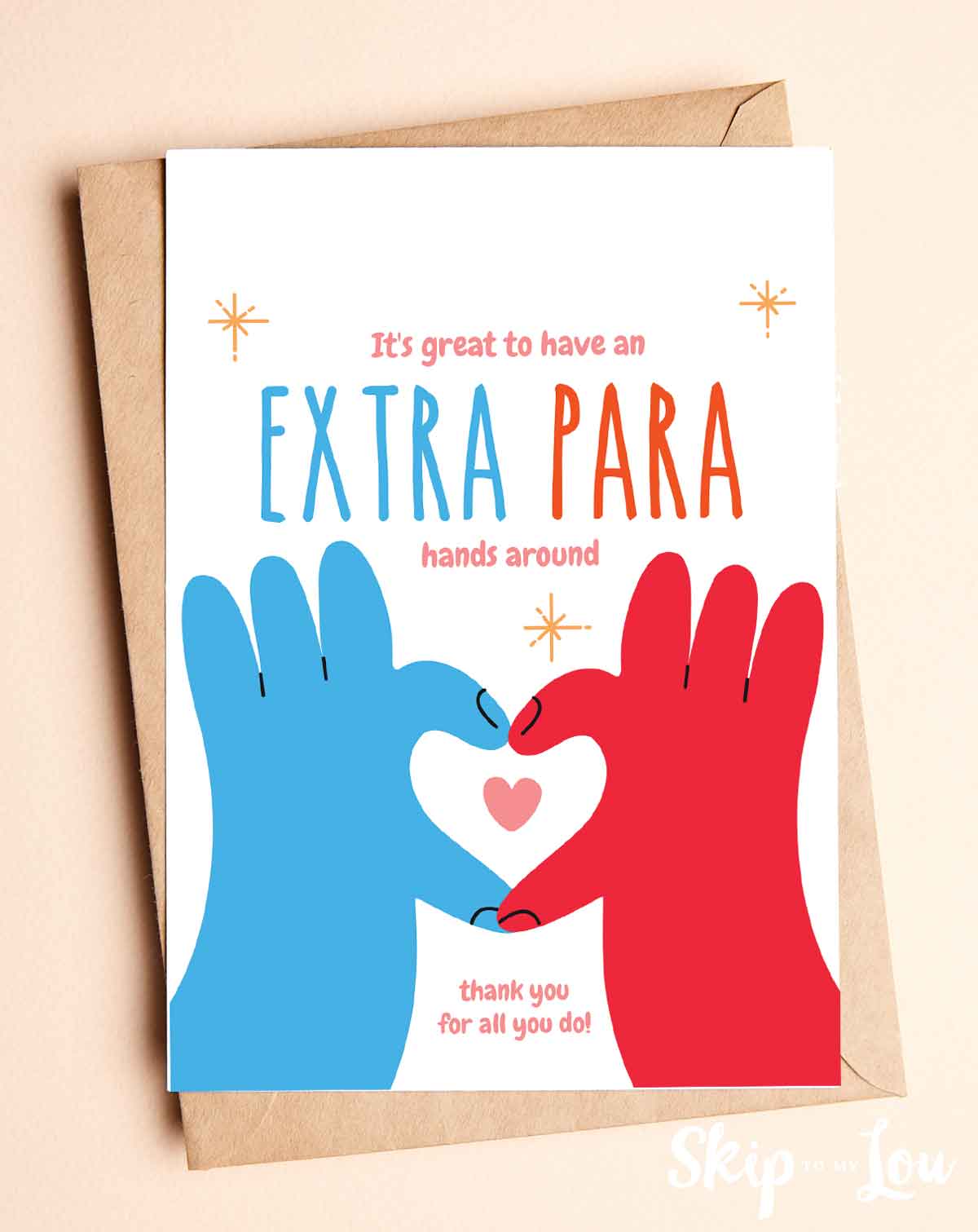 free printable thank you card for paras
