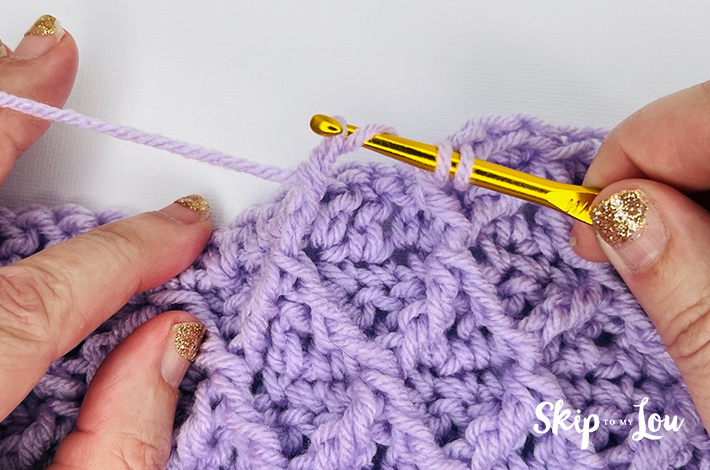 Step 2.5 – Yarn over and pull through two loops