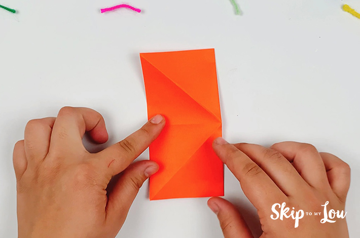 The paper is turned 90 degrees