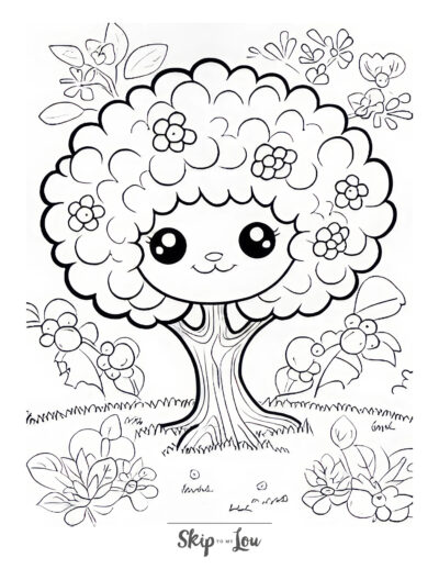 23 Towering Tree Coloring Pages: Free Printables | Skip To My Lou